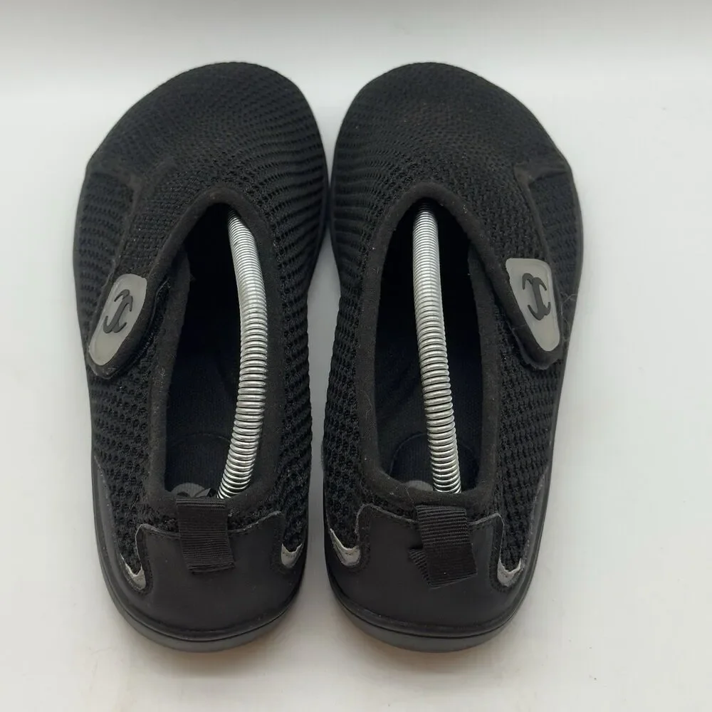 Scurtain Neuropathy Diabetic Shoe Women 9.5 Black Wide Toe Box Barefoot Walking